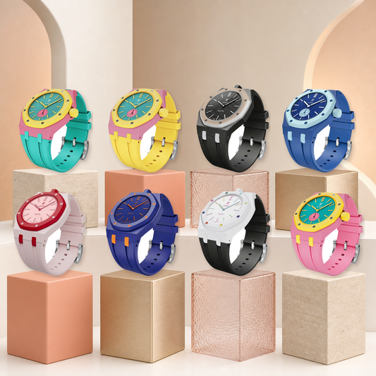 [Limara]Royal Oak Pop Exclusive Bioceramic Case & Silicone Strap Mix Color