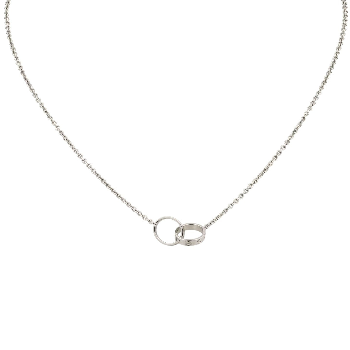 [Limara]LOVE DOUBLE-RING PENDANT NECKLACE