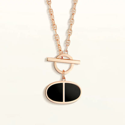 [Limara]CHAINE VERSO BLACK CERAMIC NECKLACE