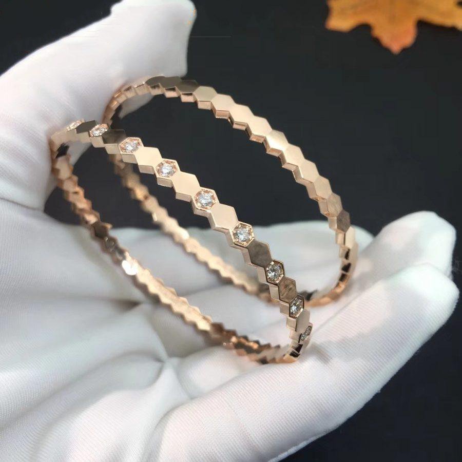 [Limara]BEE LOVE ROSE GOLD DIAMOND BRACELET