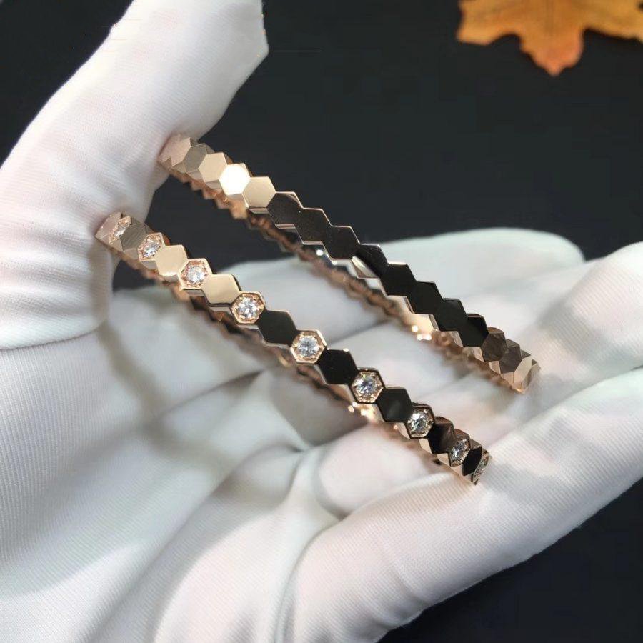 [Limara]BEE LOVE ROSE GOLD DIAMOND BRACELET