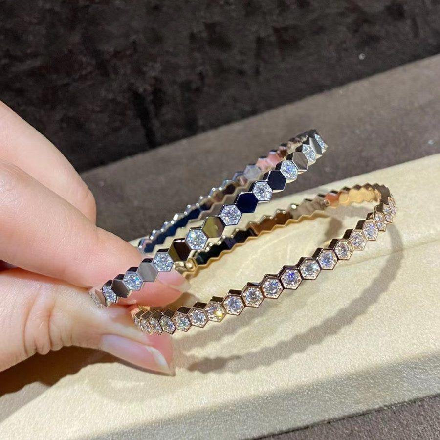 [Limara]BEE LOVE GOLD BRACELET FULL DIAMOND