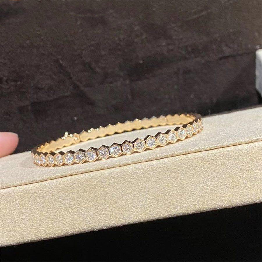 [Limara]BEE LOVE GOLD BRACELET FULL DIAMOND
