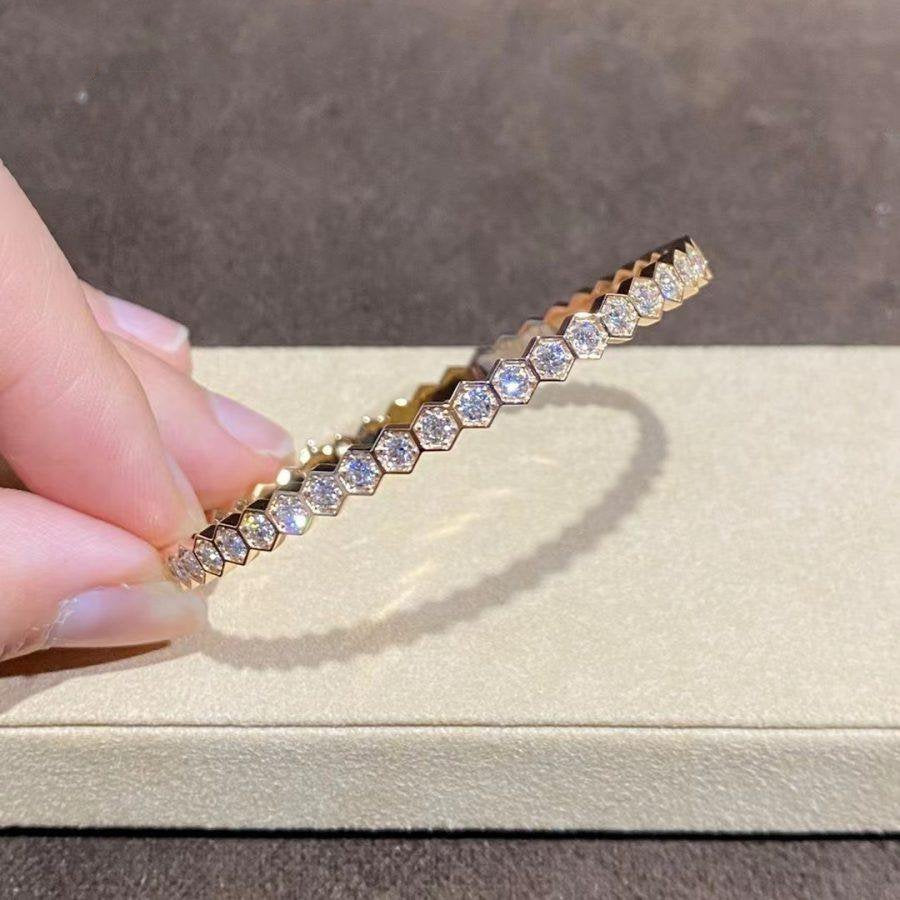 [Limara]BEE LOVE GOLD BRACELET FULL DIAMOND