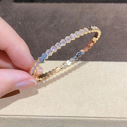 [Limara]BEE LOVE GOLD BRACELET FULL DIAMOND