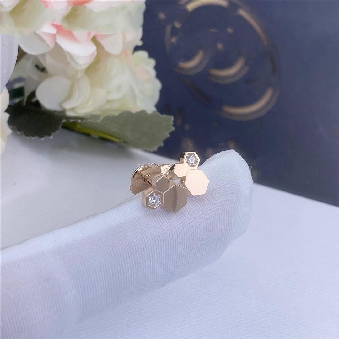 [Limara]BEE LOVE ROSE GOLD DIAMOND EARRINGS
