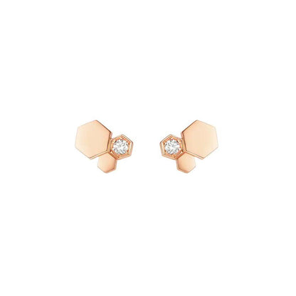 [Limara]BEE LOVE ROSE GOLD DIAMOND EARRINGS