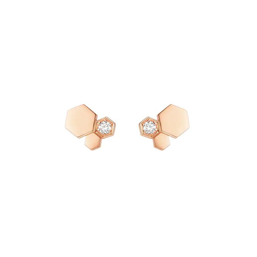 [Limara]BEE LOVE ROSE GOLD DIAMOND EARRINGS