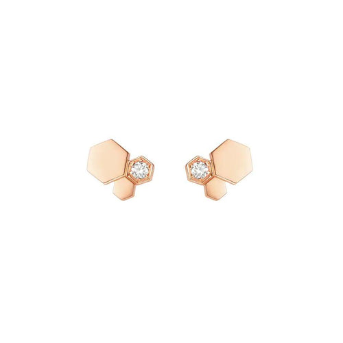 [Limara]BEE LOVE ROSE GOLD DIAMOND EARRINGS
