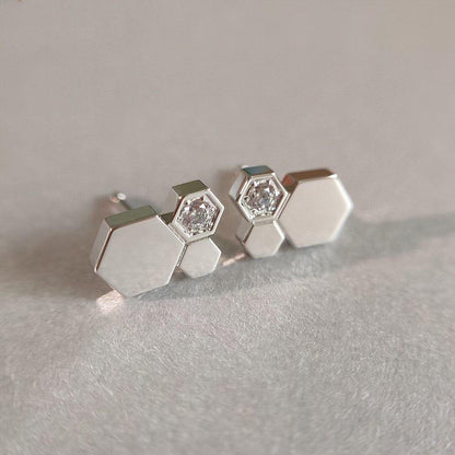 [Limara]BEE LOVE SILVER DIAMOND EARRINGS