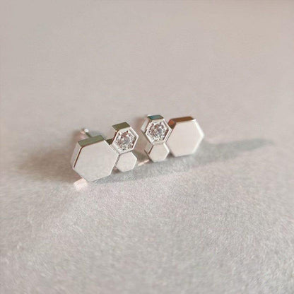 [Limara]BEE LOVE SILVER DIAMOND EARRINGS