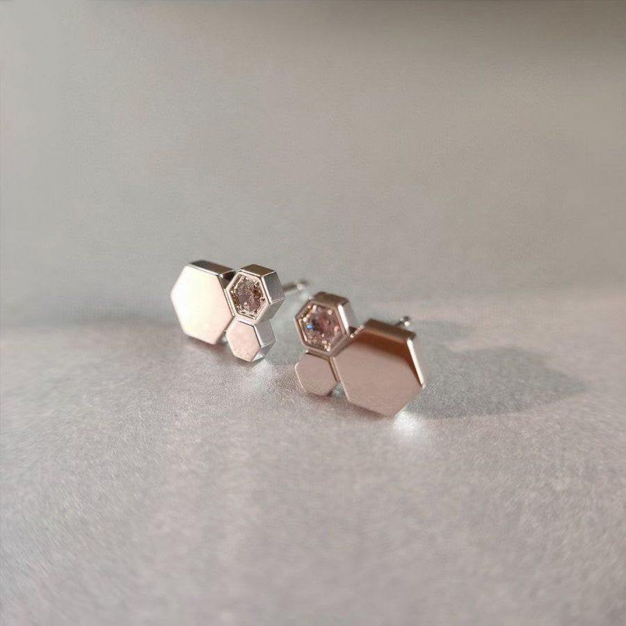 [Limara]BEE LOVE SILVER DIAMOND EARRINGS
