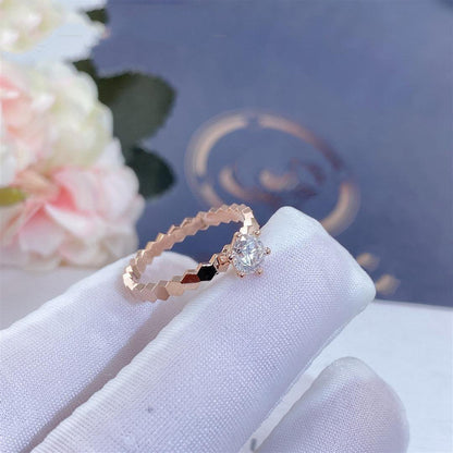[Limara]BEE LOVE RING ROSE GOLD 1 DIAMOND