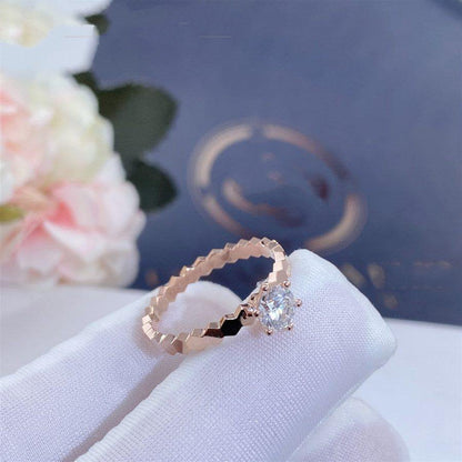 [Limara]BEE LOVE RING ROSE GOLD 1 DIAMOND