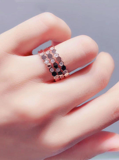 [Limara]BEE LOVE RING ROSE GOLD DIAMOND