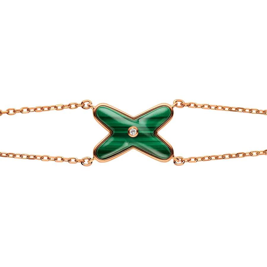 [Limara]JEUX BRACELET MALACHITE ROSE GOLD 1 DIAMOND