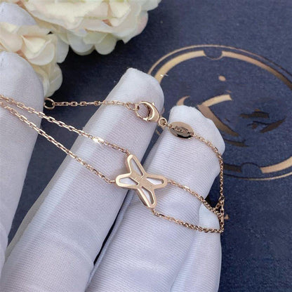 [Limara]JEUX BRACELET WHITE MOP ROSE GOLD 1 DIAMOND