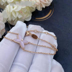 [Limara]JEUX BRACELET PINK MOP ROSE GOLD 1 DIAMOND