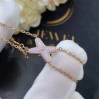 [Limara]JEUX BRACELET PINK MOP ROSE GOLD 1 DIAMOND