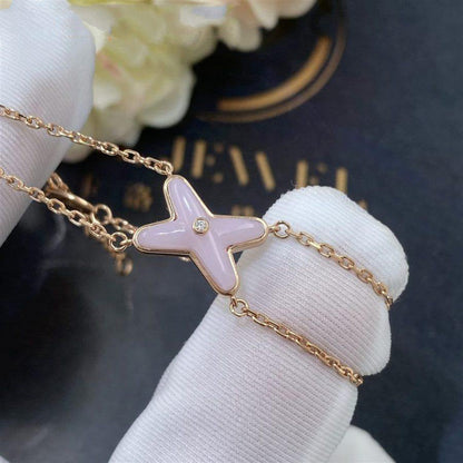 [Limara]JEUX BRACELET PINK MOP ROSE GOLD 1 DIAMOND