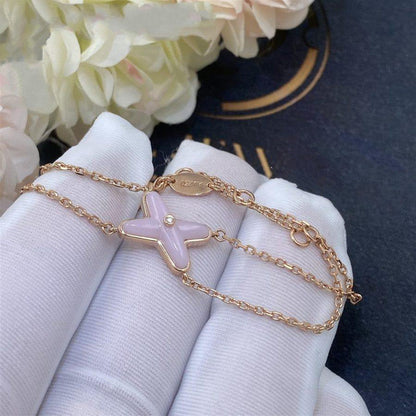 [Limara]JEUX BRACELET PINK MOP ROSE GOLD 1 DIAMOND