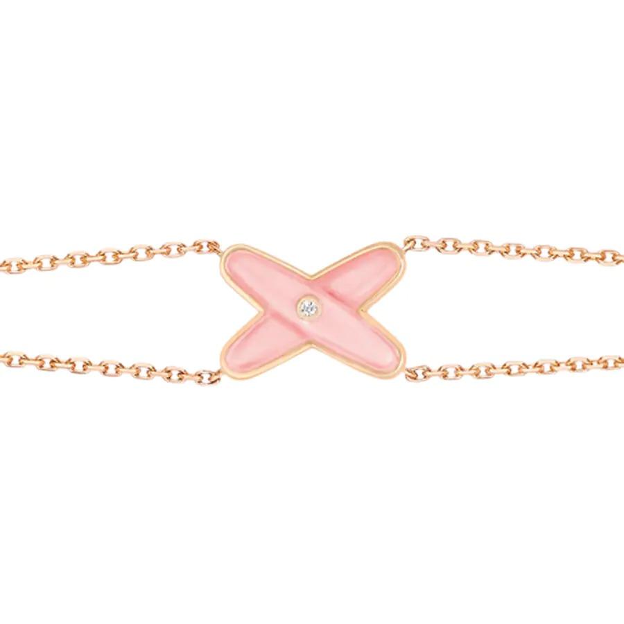 [Limara]JEUX BRACELET PINK MOP ROSE GOLD 1 DIAMOND