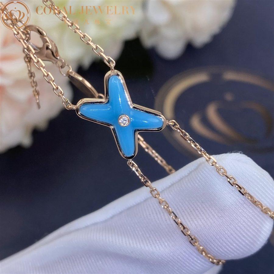 [Limara]JEUX BRACELET TURQUOISE ROSE GOLD 1 DIAMOND