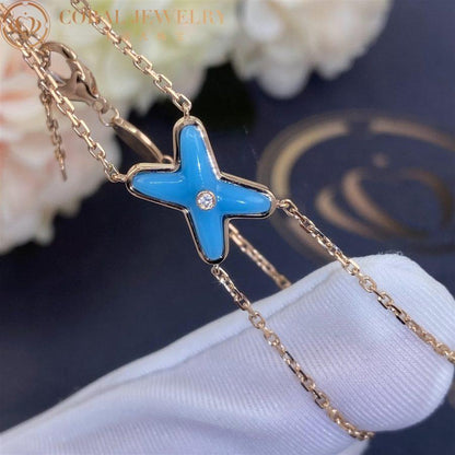 [Limara]JEUX BRACELET TURQUOISE ROSE GOLD 1 DIAMOND