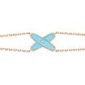 [Limara]JEUX BRACELET TURQUOISE ROSE GOLD 1 DIAMOND