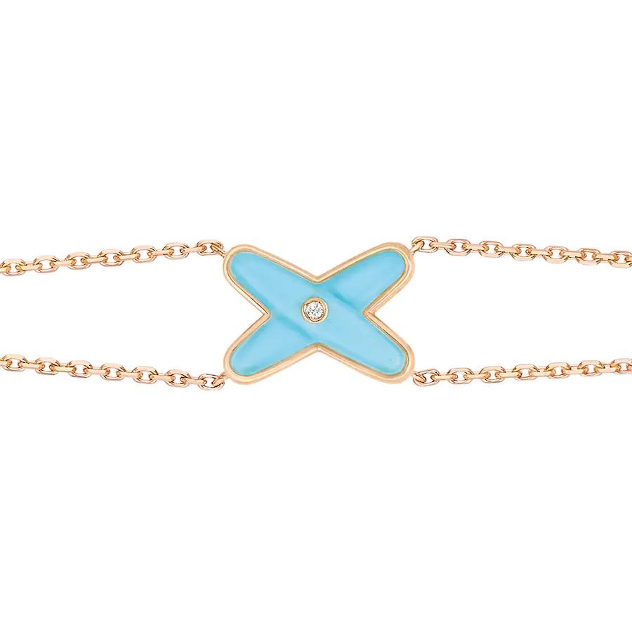 [Limara]JEUX BRACELET TURQUOISE ROSE GOLD 1 DIAMOND