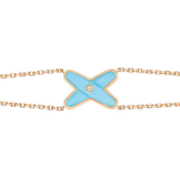 [Limara]JEUX BRACELET TURQUOISE PINK GOLD 1 DIAMOND