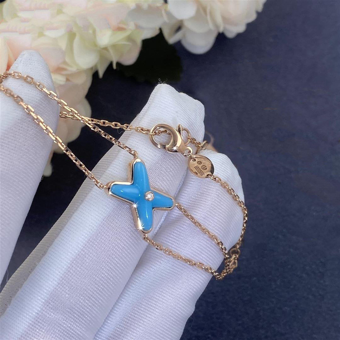 [Limara]JEUX BRACELET TURQUOISE ROSE GOLD 1 DIAMOND