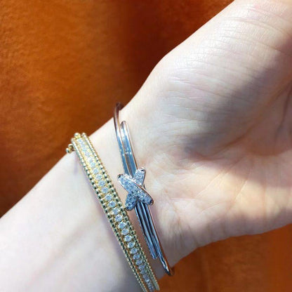 [Limara]JEUX DE BRACELET SILVER DIAMONDS