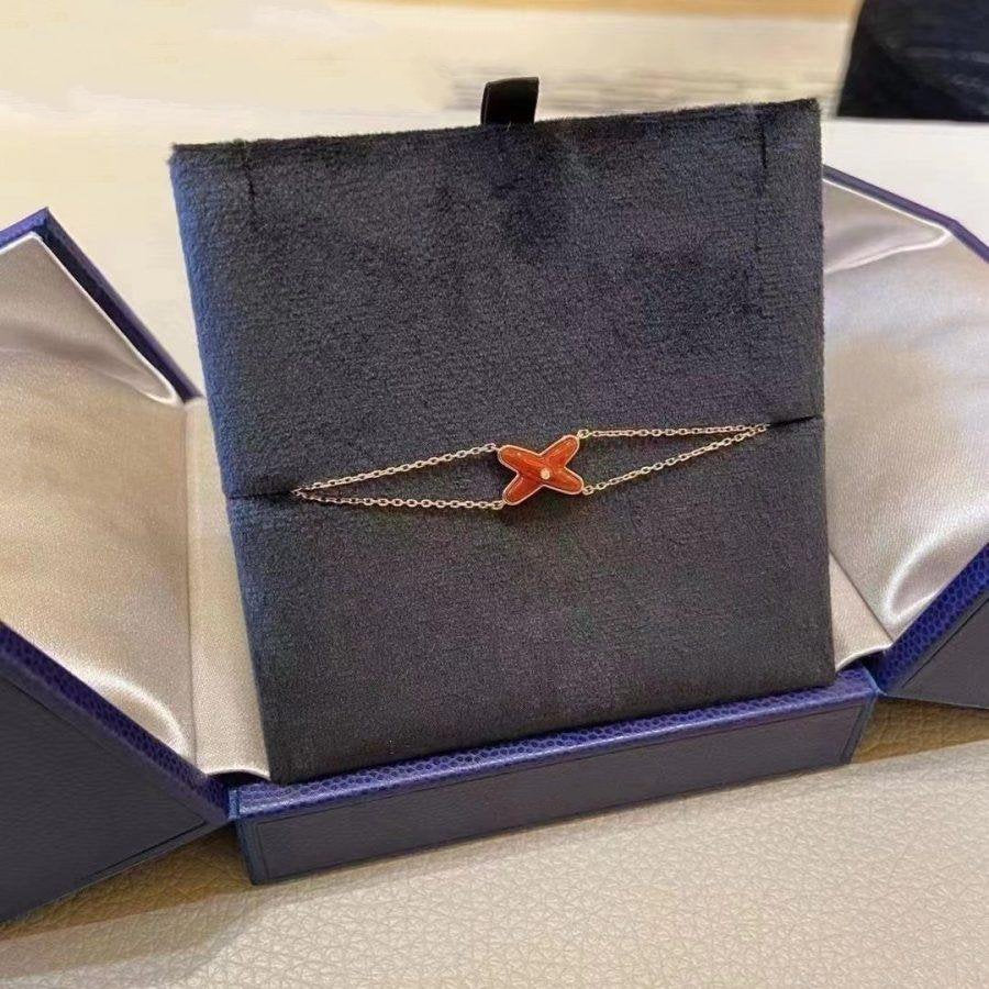 [Limara]JEUX BRACELET CARNELIAN ROSE GOLD 1 DIAMOND