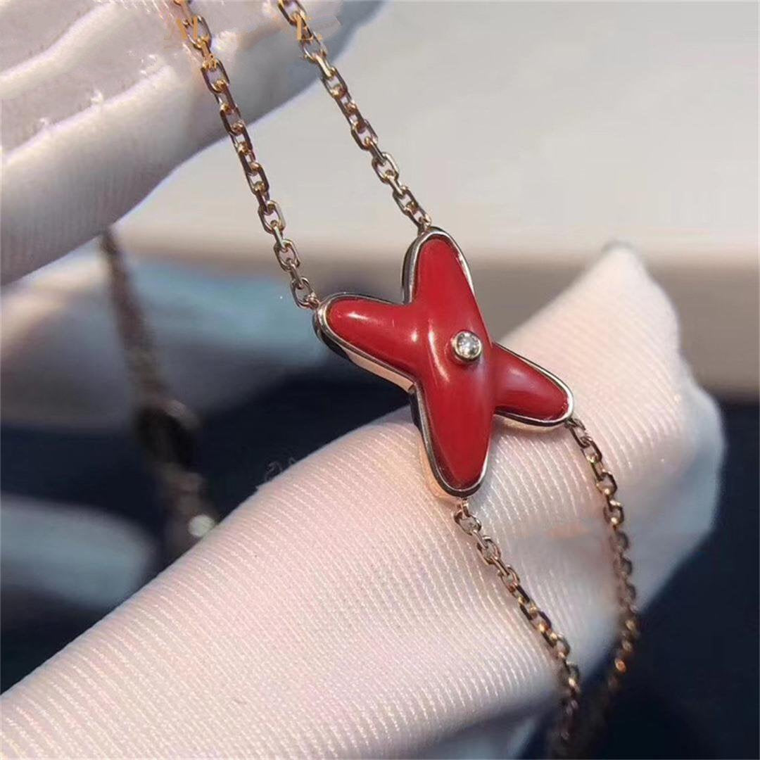 [Limara]JEUX BRACELET CARNELIAN ROSE GOLD 1 DIAMOND