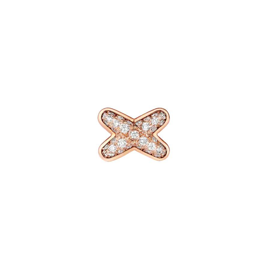 [Limara]JEUX DE ROSE GOLD DIAMOND EARRINGS