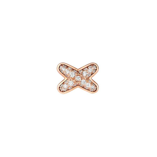 [Limara]JEUX DE ROSE GOLD DIAMOND EARRINGS