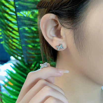 [Limara]JEUX DE SILVER DIAMOND EARRINGS