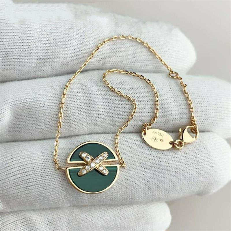 [Limara]JEUX DE BRACELET MALACHITE ROSE GOLD DIAMONDS