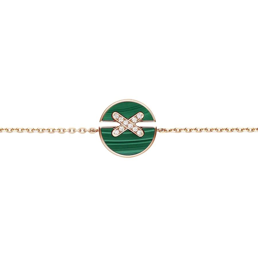 [Limara]JEUX DE BRACELET MALACHITE ROSE GOLD DIAMONDS