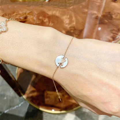 [Limara]JEUX DE BRACELET MOP ROSE GOLD DIAMONDS