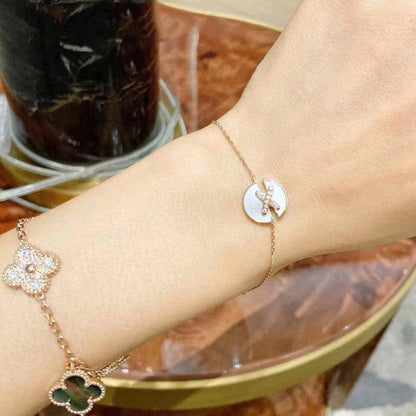 [Limara]JEUX DE BRACELET MOP ROSE GOLD DIAMONDS