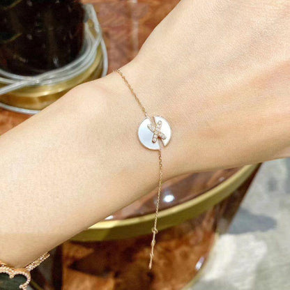 [Limara]JEUX DE BRACELET MOP ROSE GOLD DIAMONDS