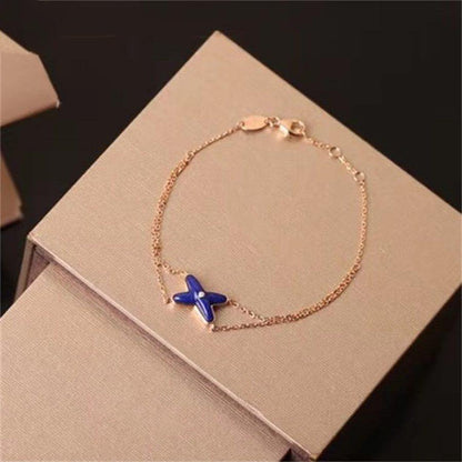 [Limara]Hollow Design Four-Leaf Clover Flower Shape Ring