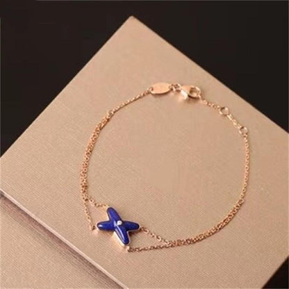 [Limara]Hollow Design Four-Leaf Clover Flower Shape Ring