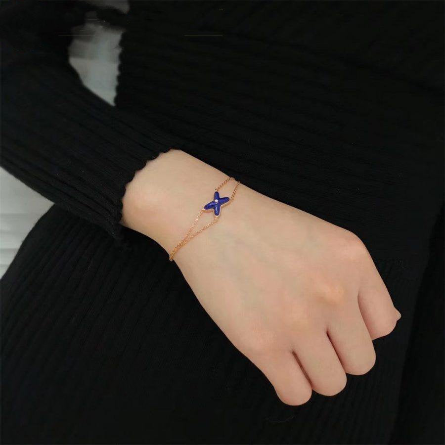 [Limara]Hollow Design Four-Leaf Clover Flower Shape Ring