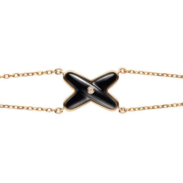 [Limara]JEUX BRACELET ONYX PINK GOLD 1 DIAMOND