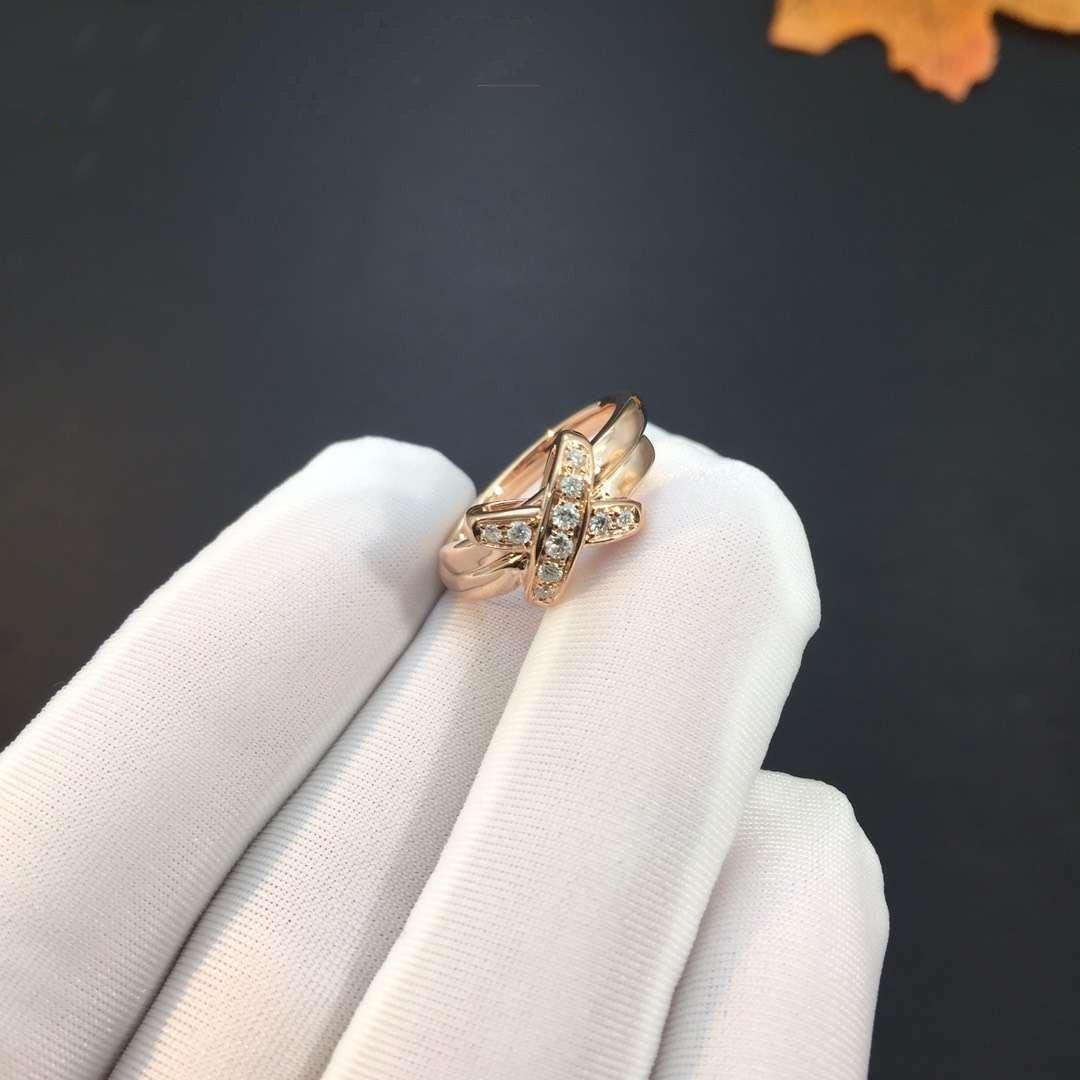 [Limara]JEUX DE ROSE GOLD DIAMOND RING