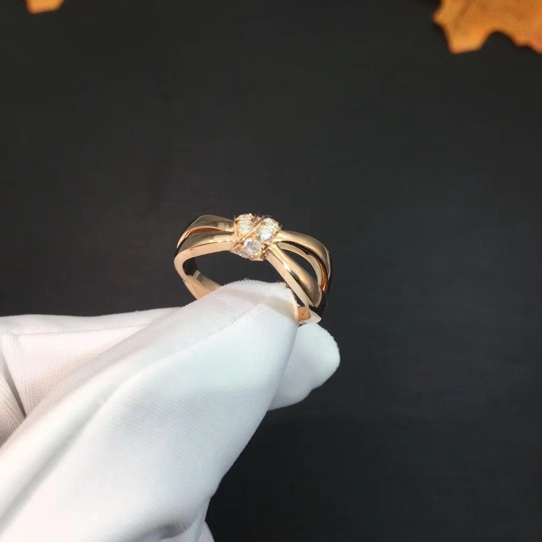 [Limara]LIENS RING ROSE GOLD DIAMOND