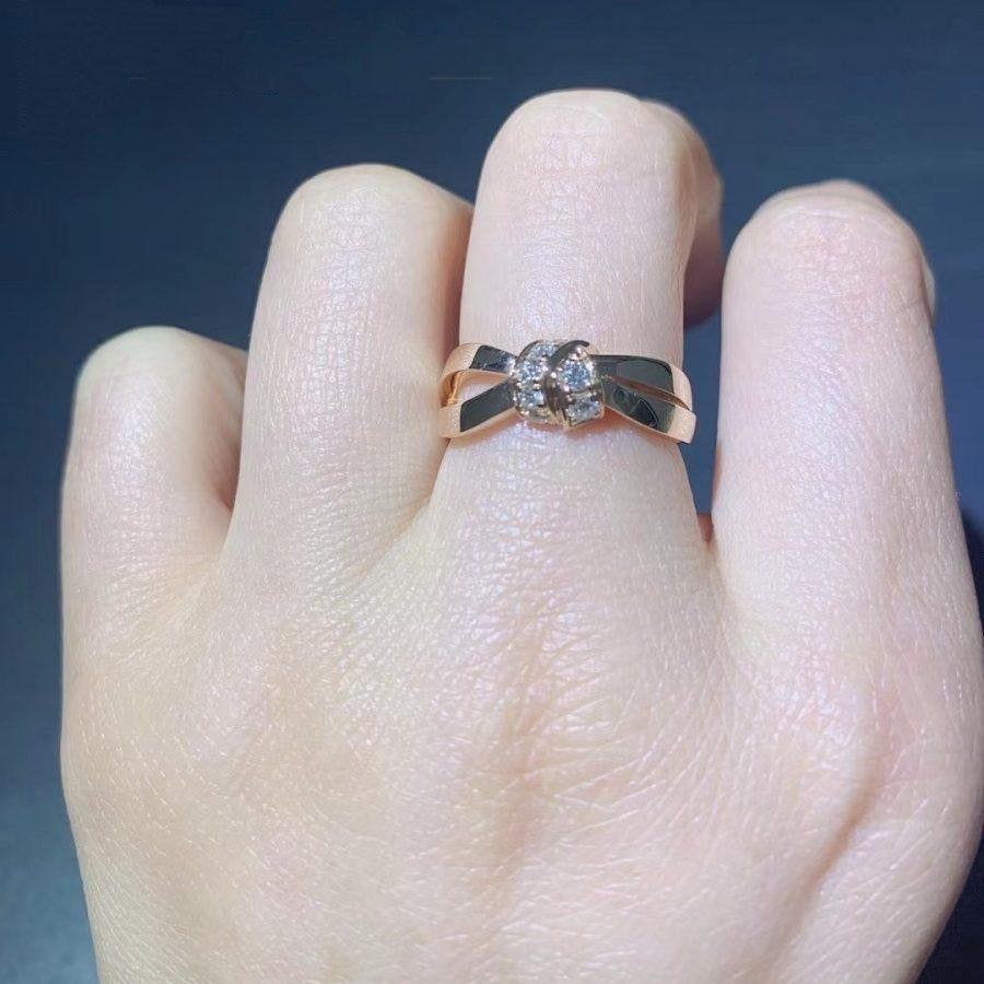 [Limara]LIENS RING ROSE GOLD DIAMOND